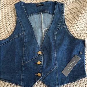 Woman’s denim vest